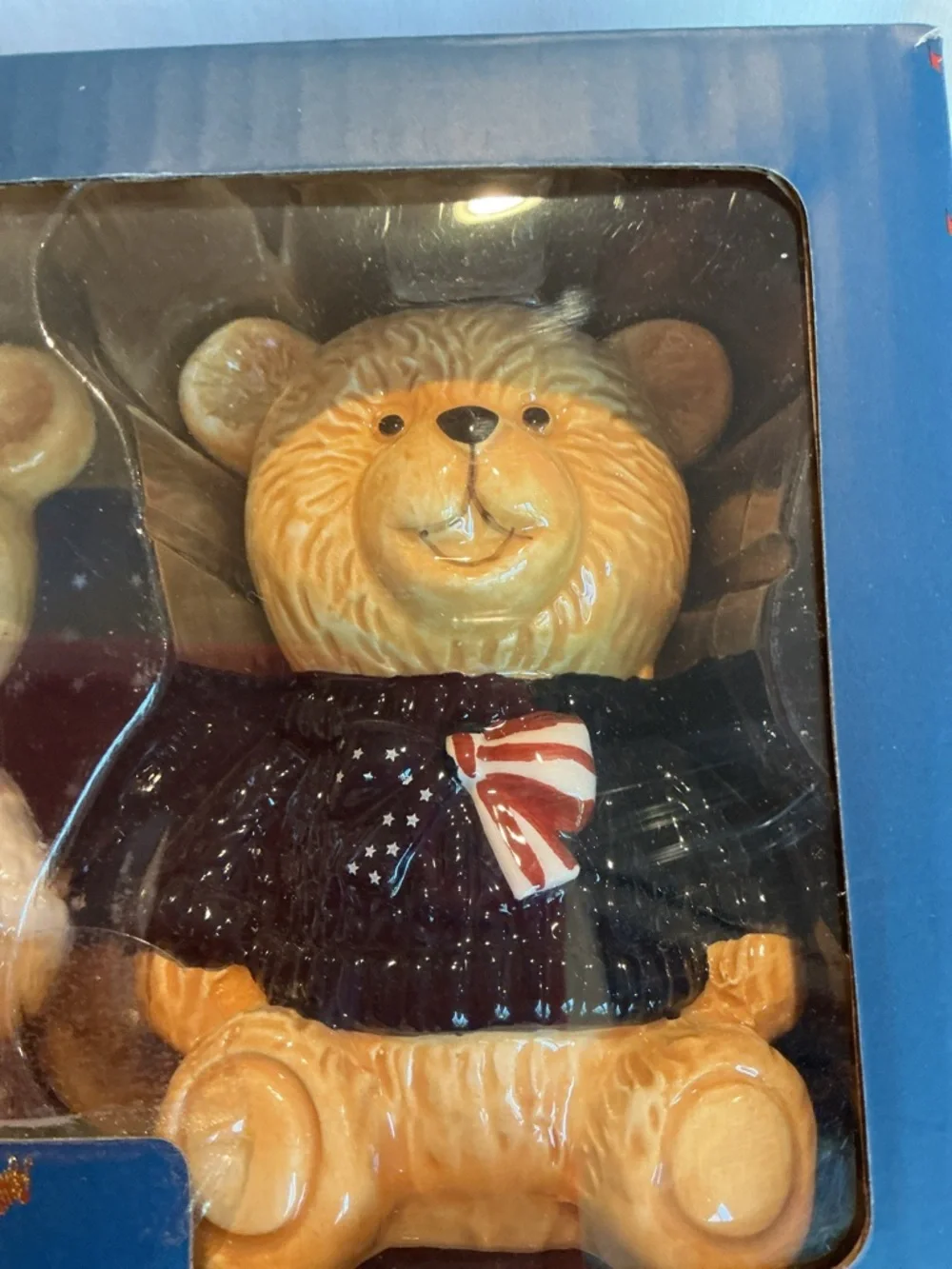 Dabney Lee Patriotic Bears Salt & Pepper Shaker Set